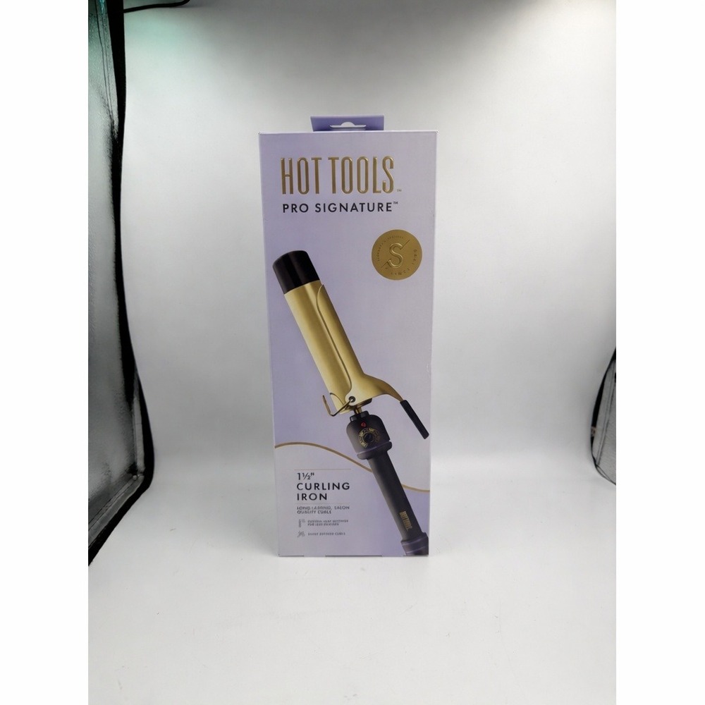 Hot Tools Signature Series Gold Curling Irons, 1 1/2" NEW IN BOX SEALED
